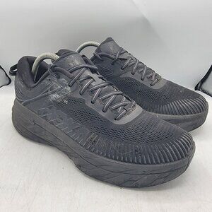 Hoka One One Bondi 7 Mens 10 Triple Black Running Shoes Athletic Outdoors Casual